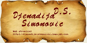Đenadija Simonović vizit kartica